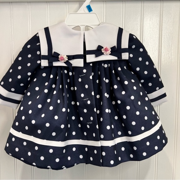 Bonnie Baby Other - 4 pc Navy Polka Dot 3-6 months Bonnie Baby